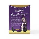 gothic birthday card - birthday thaughts for you -