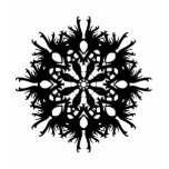 Gothic Black Lacy Round Design. Elegant. Custom t-shirts