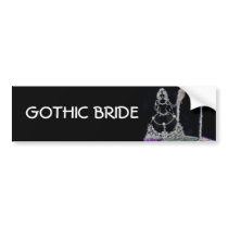 Gothic Bride Bumper Sticker