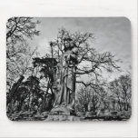 Gothic cemetery virgin Mary and baby Jesus statue Mouse Mats