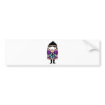 Gothic Christmas Gift Girl bumper stickers