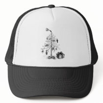 Gothic Christmas Tree Mesh Hat