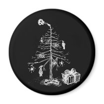 Gothic Christmas Tree Magnet