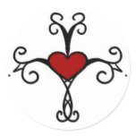 Gothic cross Sticker
