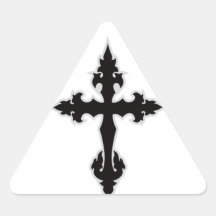 gothic cross sticker