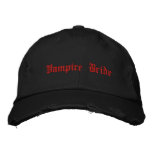 Gothic cute Vampire Bride embroidered hats