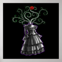 Gothic Dress Poster
