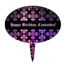 Gothic elegance fleur de lis damask 1