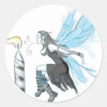 Gothic Fairy 4 Round Sticker