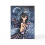 Gothic Fairy and Dragon Card by Molly Harrison