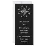 Gothic flower black and grey rack cards