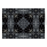 Gothic geometric design in black and grey cards