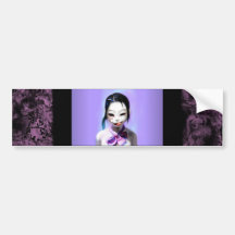 Gothic Girl Bumper Sticker