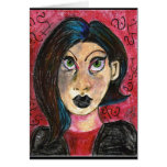 Gothic Girl Greeting Cards