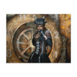 Gothic Girls Time To Spare Steampunk Postcard