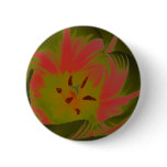 Gothic Gloomy Red Tulip Button