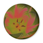 Gothic Gloomy Red Tulip Magnet