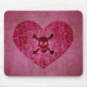 Gothic Grunge Broken Heart mousepads