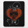Gothic Grunge Broken Heart Skull Mouse Mat
