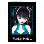 Gothic Grunge Doll Greeting Card