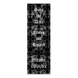 Gothic grunge save the date mini book markers business cards