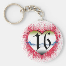 Gothic Heart 16th Key Chain