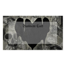 Gothic Heart Business Cards