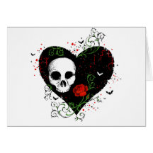 Gothic heart cards