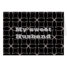 Gothic kaleidoscope sweet husband birthday greeting card