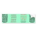 Gothic Letters Bumper Sticker bumper stickers