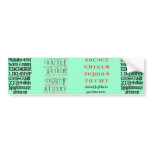 Gothic Letters Bumper Sticker bumper stickers