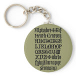 Gothic Letters Keychain