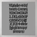 Gothic Letters Poster posters