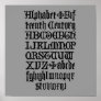 Gothic Letters Poster