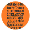 Gothic Letters Sticker