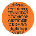 Gothic Letters Sticker