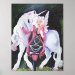 Gothic-Lolita Faerie and Unicorn Print