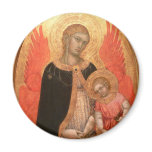 Gothic Madonna and Child magnets