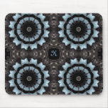 Gothic mediaeval kaleidoscope monogram K Mouse Pad