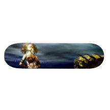 Gothic Mermaid Skateboard