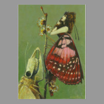 Gothic Mutant Moth ACEO Artists Trading Cards business cards