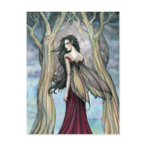 Gothic Night Fairy Postcard by Molly Harrison
