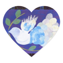 Gothic Peace Spirit Heart Sticker