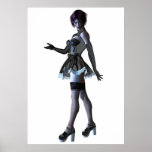 Gothic Pin Up Fantasy Girl posters