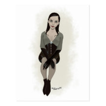 gothic princess post card