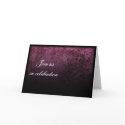 Gothic Purple Wedding, invitation card