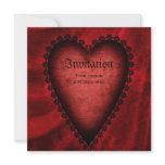 Gothic Red Heart invitations