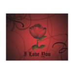 Gothic romance, I Love You Valentine's day postcards