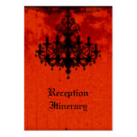 Gothic Romance Victorian Chandelier Wedding Business Card Templates