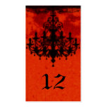 Gothic Romance Victorian Chandelier Wedding Business Card Template
